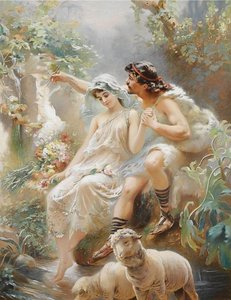 Allegorical scene